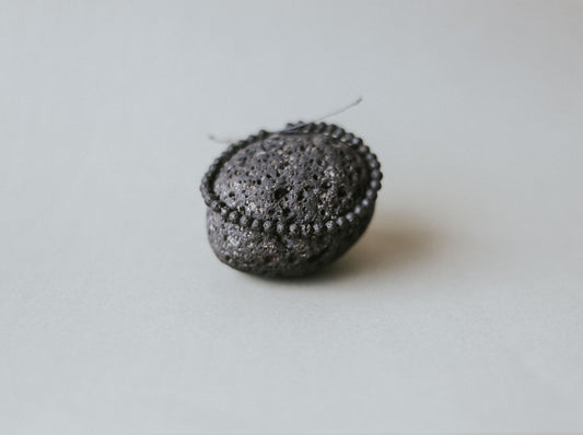 Adjustable 4mm Minimalist Lava Stone Bracelet