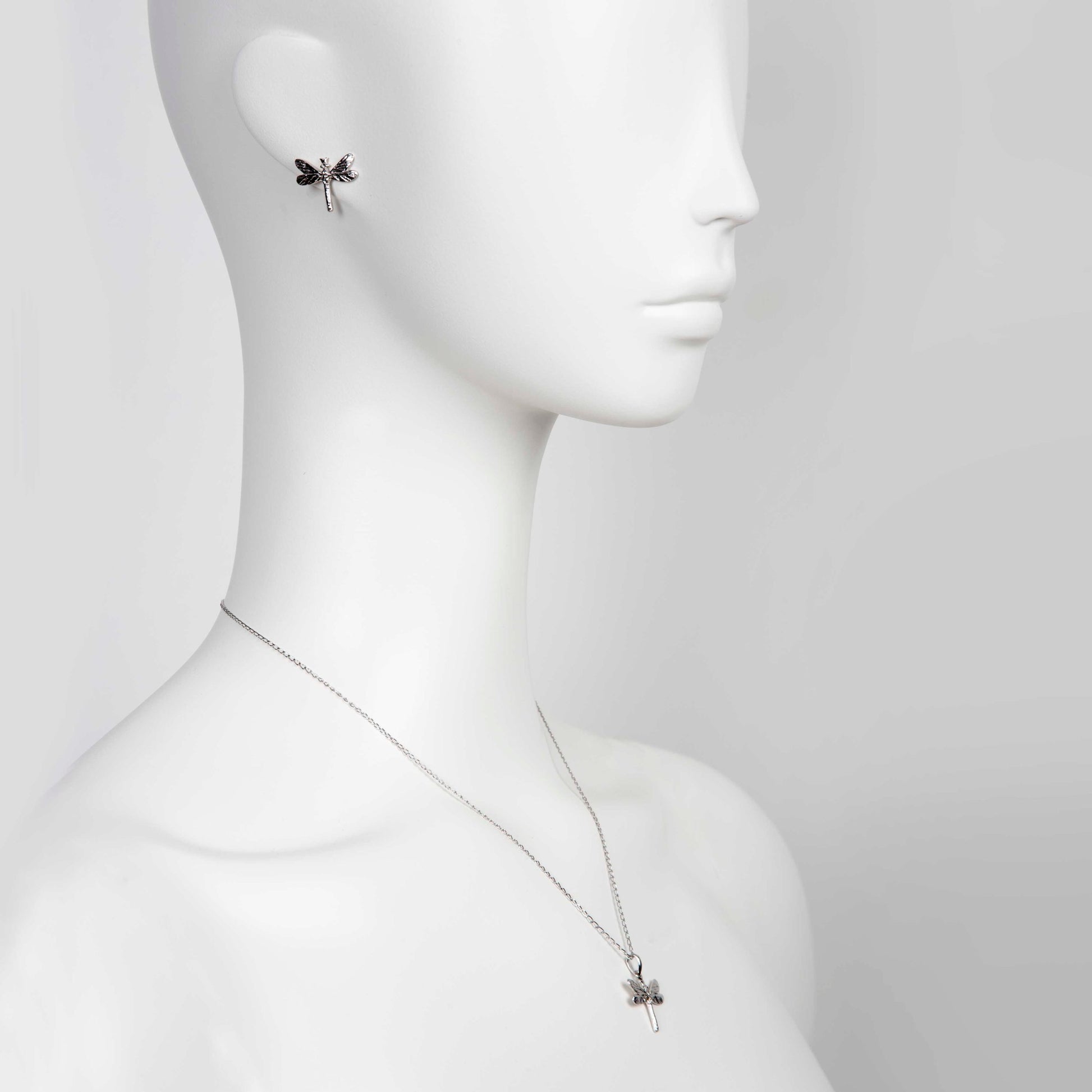 Dark Dragonfly Pendant