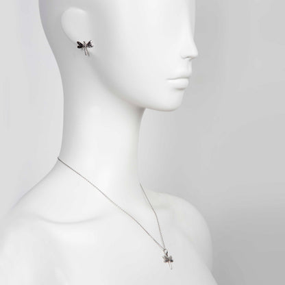Dark Dragonfly Pendant