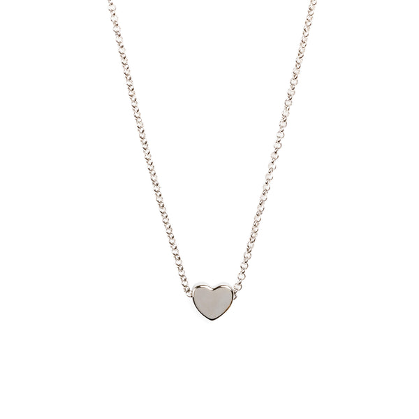 Heart Choker - Rose Gold and Silver