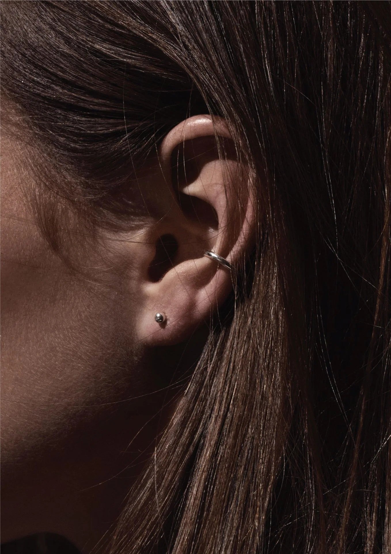 Line Ear Cuff - Silver