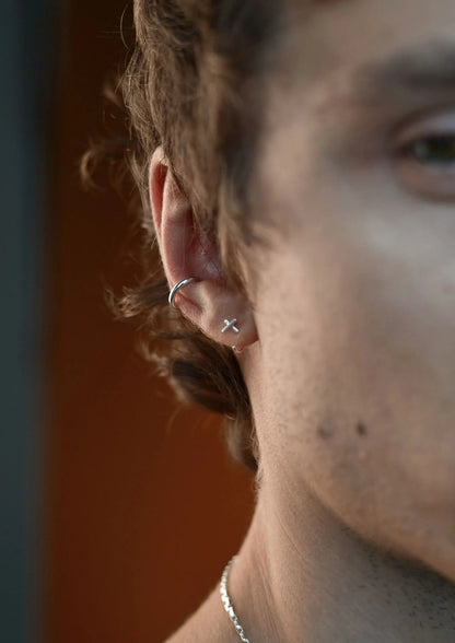 Line Ear Cuff - Silver
