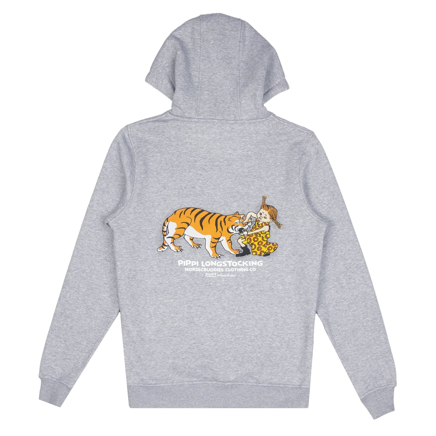 Pippi Longstocking Unisex Heavy Hoodie - Grey