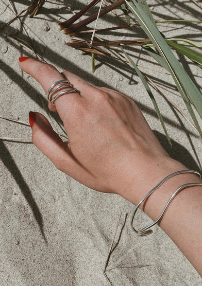 Reef Break Wave Ring - Silver